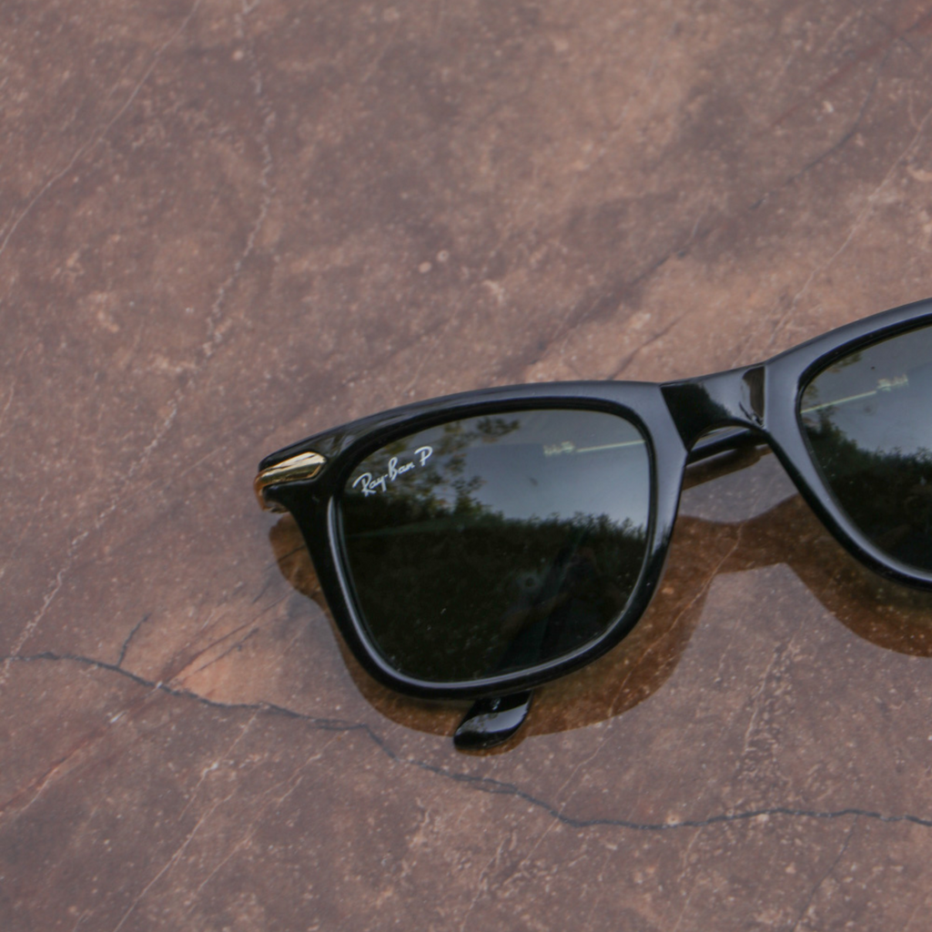 RAY-BAN New Modern Addition Green & Gold 2148 Square Sunglass For Unisex