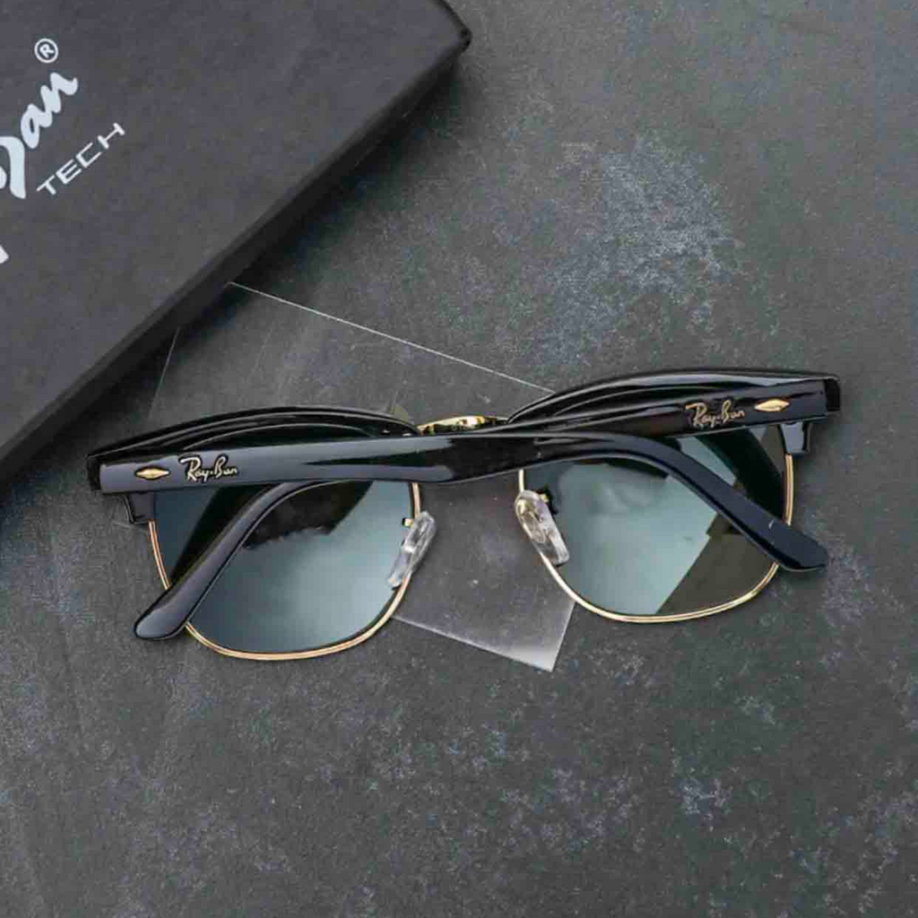 RAY-BAN New Stylish Blue & Gold 3016 Sunglass For Unisex