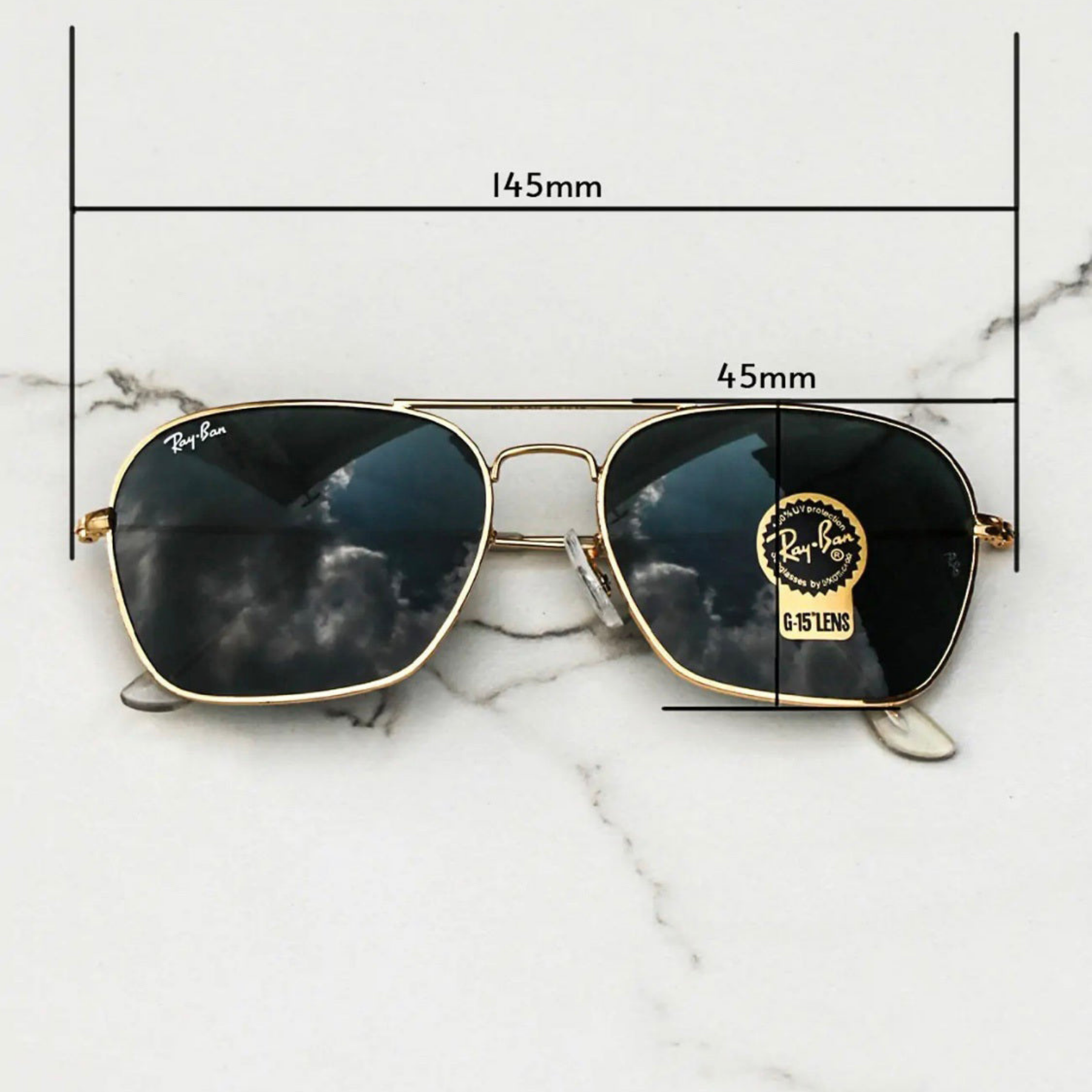 BEST Polarized Sunglasses for Men | Top Rated Aviator, Wayfarer, and Square Men's Shades | 100% UV Protection & Mirrored Lenses | Lightweight Pilot and Rectangle Styles Ideal Sunglasses for men #3136