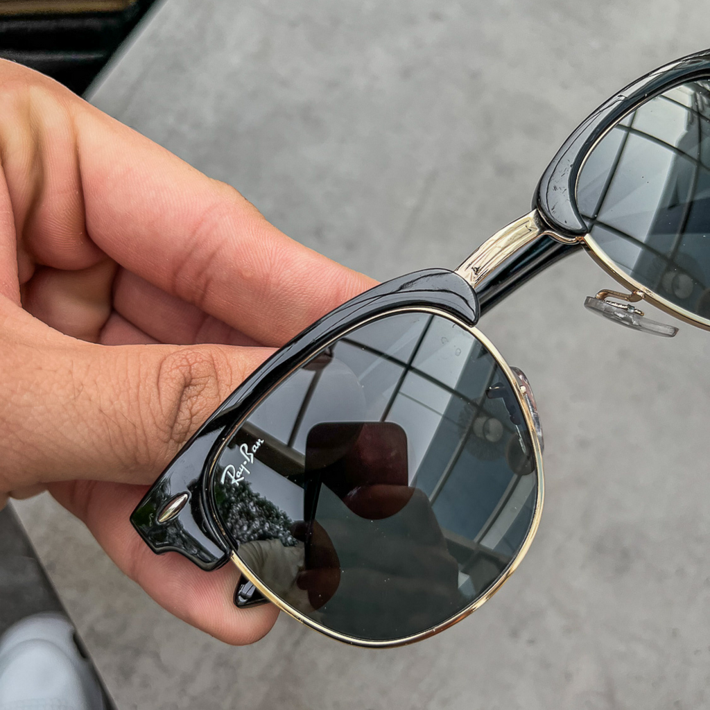 RAY-BAN New Stylish Black & Gold 3016 Sunglass For Unisex