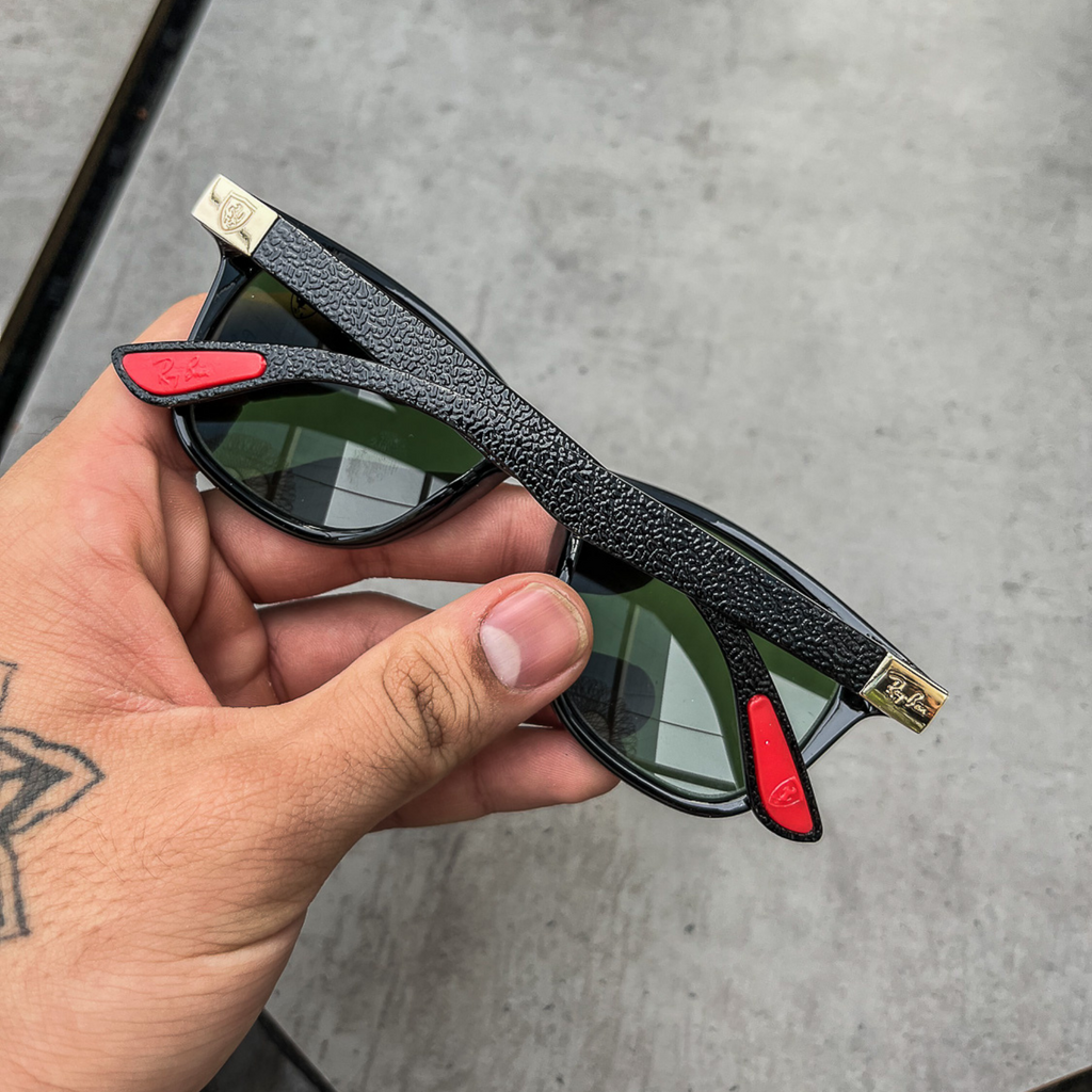 RAY-BAN New Stylish Brown & Black 4195 Square Sunglass For Unisex