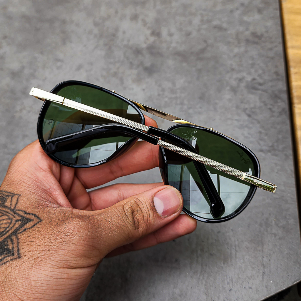 BEST Polarized Sunglasses for Men | Top Rated Aviator, Wayfarer, and Square Men's Shades | 100% UV Protection & Mirrored Lenses | Lightweight Pilot and Rectangle Styles Ideal Sunglasses for men #4414