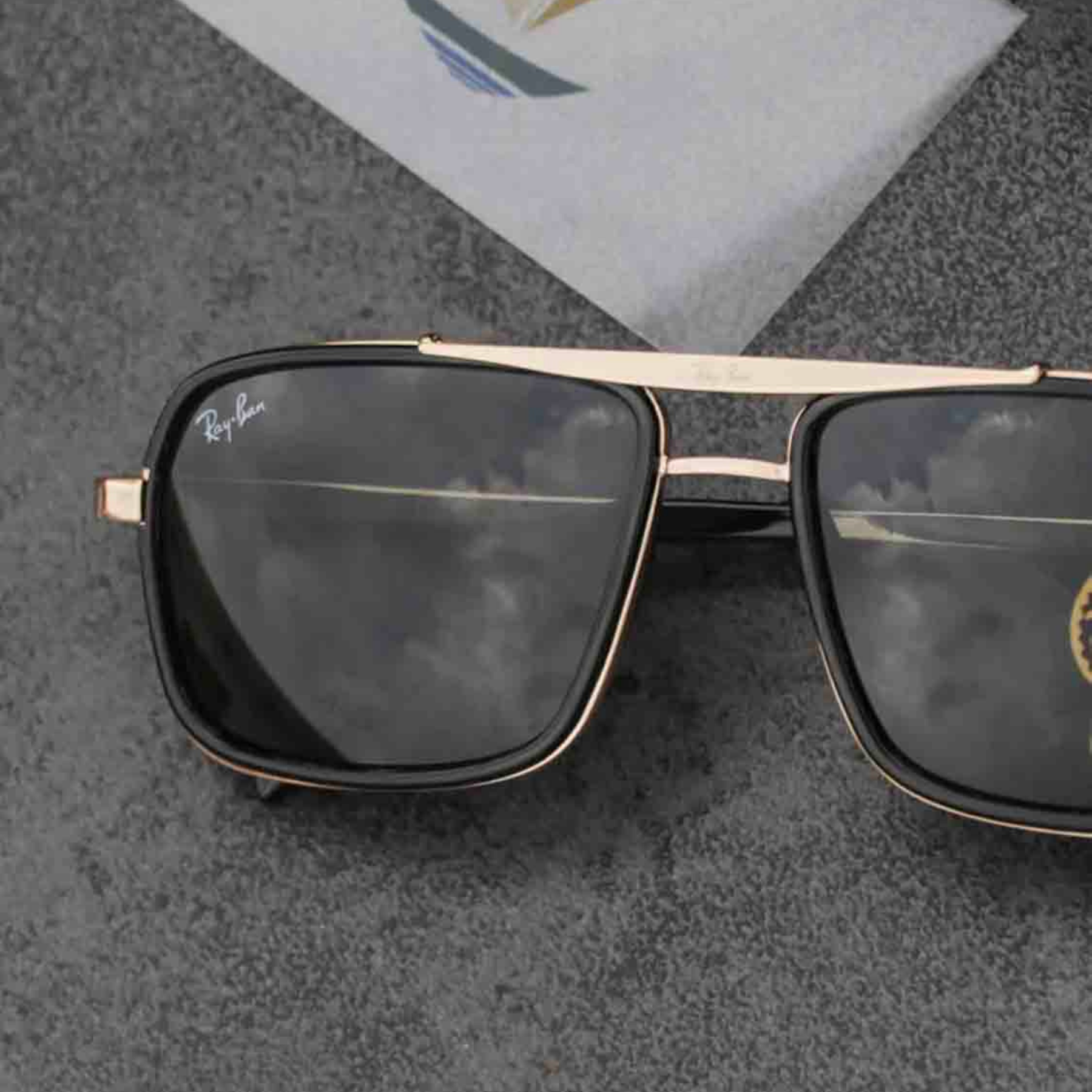 BEST Polarized Sunglasses for Men | Top Rated Aviator, Wayfarer, and Square Men's Shades | 100% UV Protection & Mirrored Lenses | Lightweight Pilot and Rectangle Styles Ideal Sunglasses for men #4413