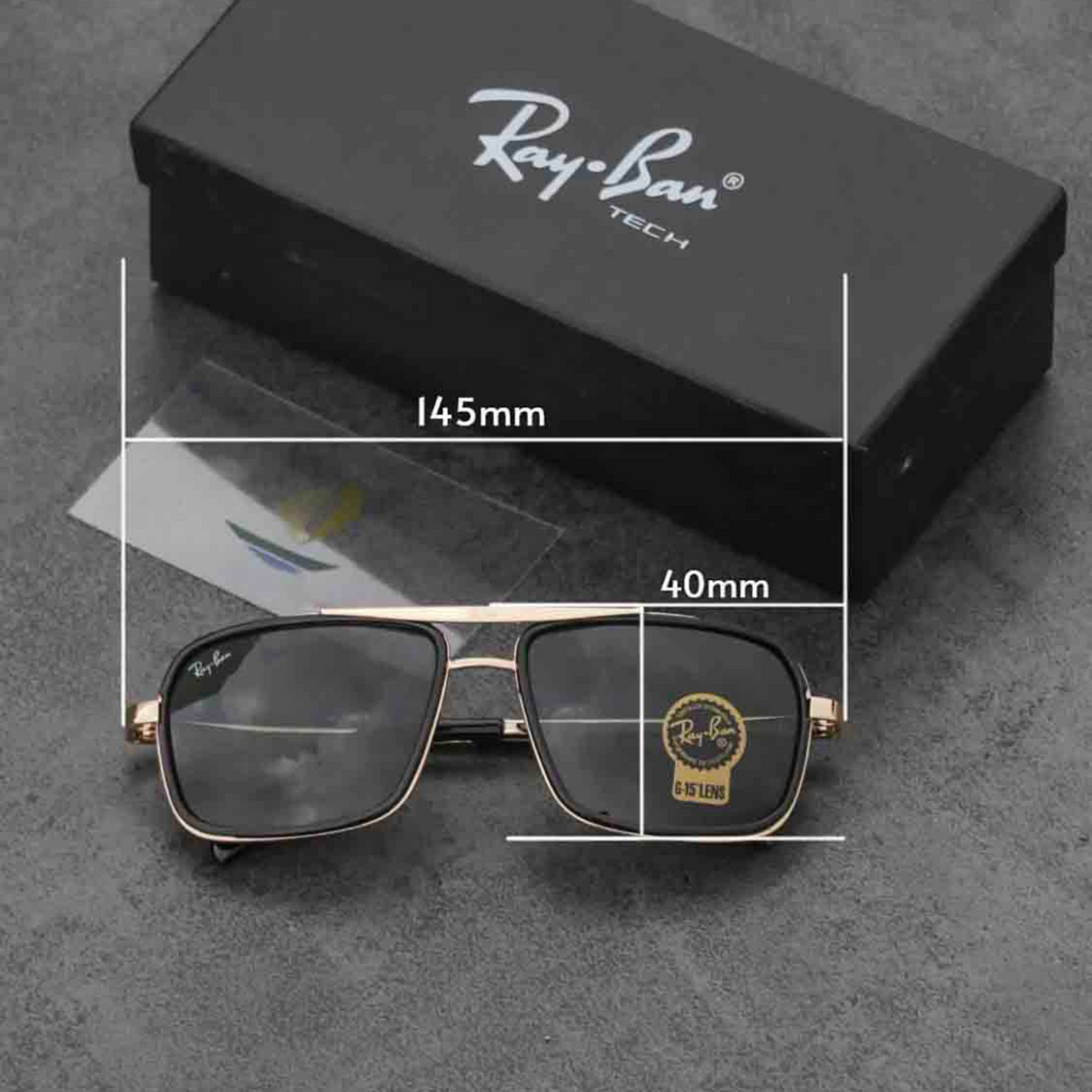 BEST Polarized Sunglasses for Men | Top Rated Aviator, Wayfarer, and Square Men's Shades | 100% UV Protection & Mirrored Lenses | Lightweight Pilot and Rectangle Styles Ideal Sunglasses for men #4413