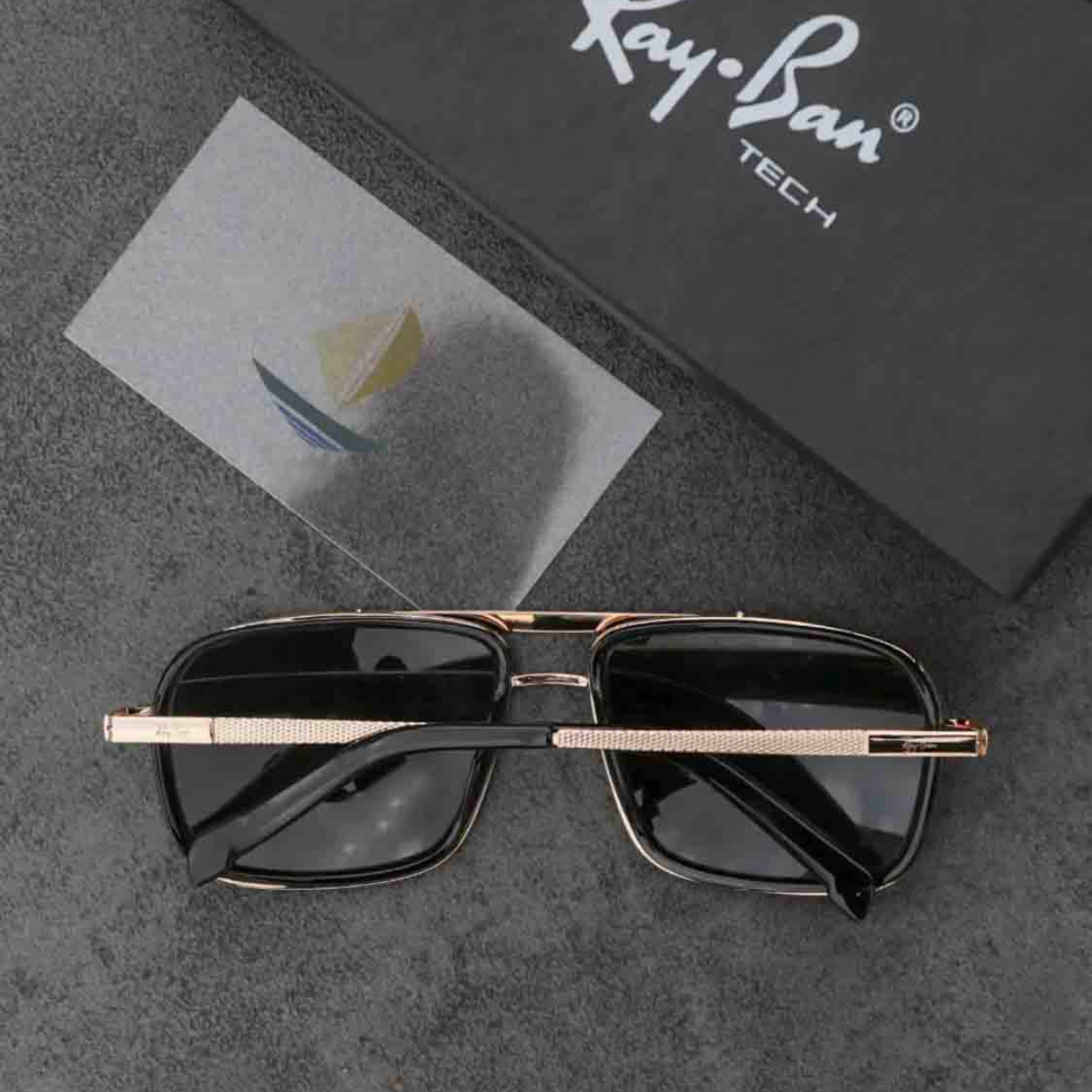 BEST Polarized Sunglasses for Men | Top Rated Aviator, Wayfarer, and Square Men's Shades | 100% UV Protection & Mirrored Lenses | Lightweight Pilot and Rectangle Styles Ideal Sunglasses for men #4413