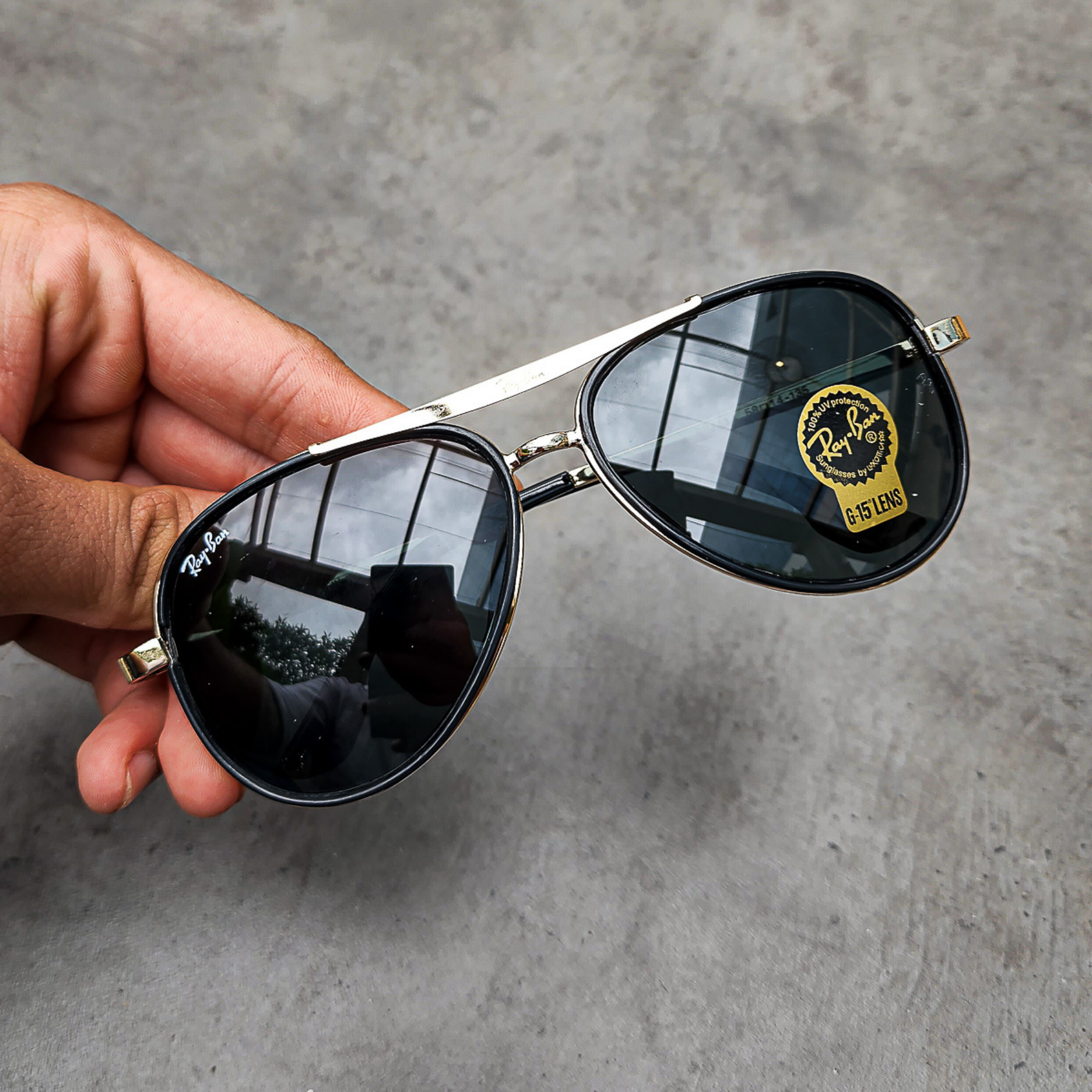 BEST Polarized Sunglasses for Men | Top Rated Aviator, Wayfarer, and Square Men's Shades | 100% UV Protection & Mirrored Lenses | Lightweight Pilot and Rectangle Styles Ideal Sunglasses for men #4414