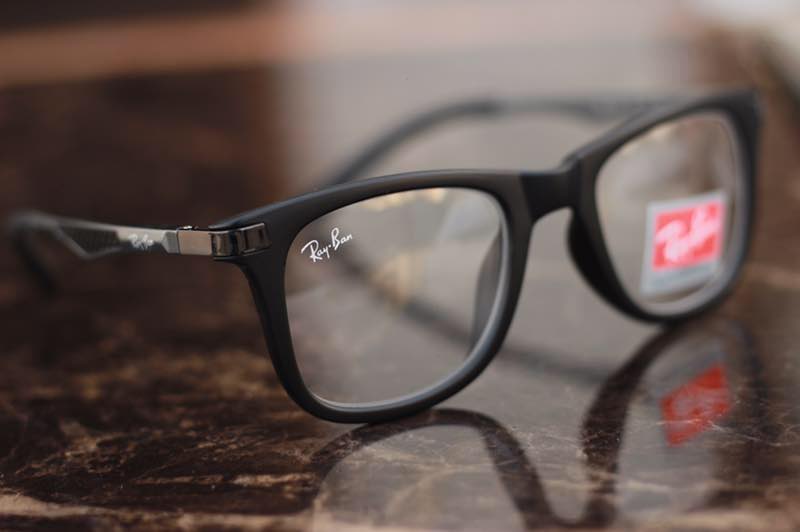 RAY-BAN New Addition Clear & Black 4287 Square Sunglass For Unisex