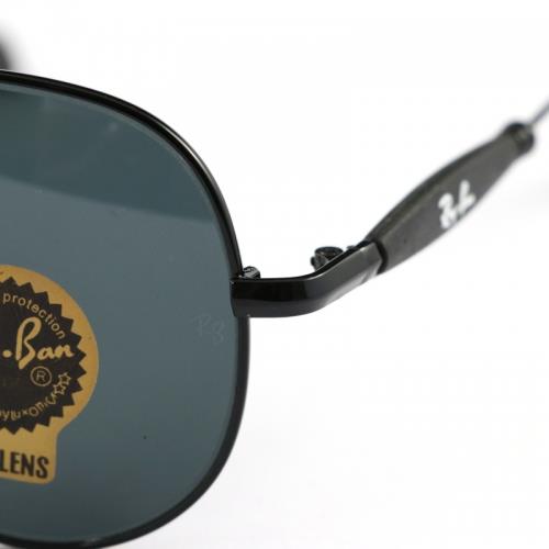 RAY-BAN Black & Black 3517 Oval Trendy Hot Favourite Wintage Sunglass For Unisex.