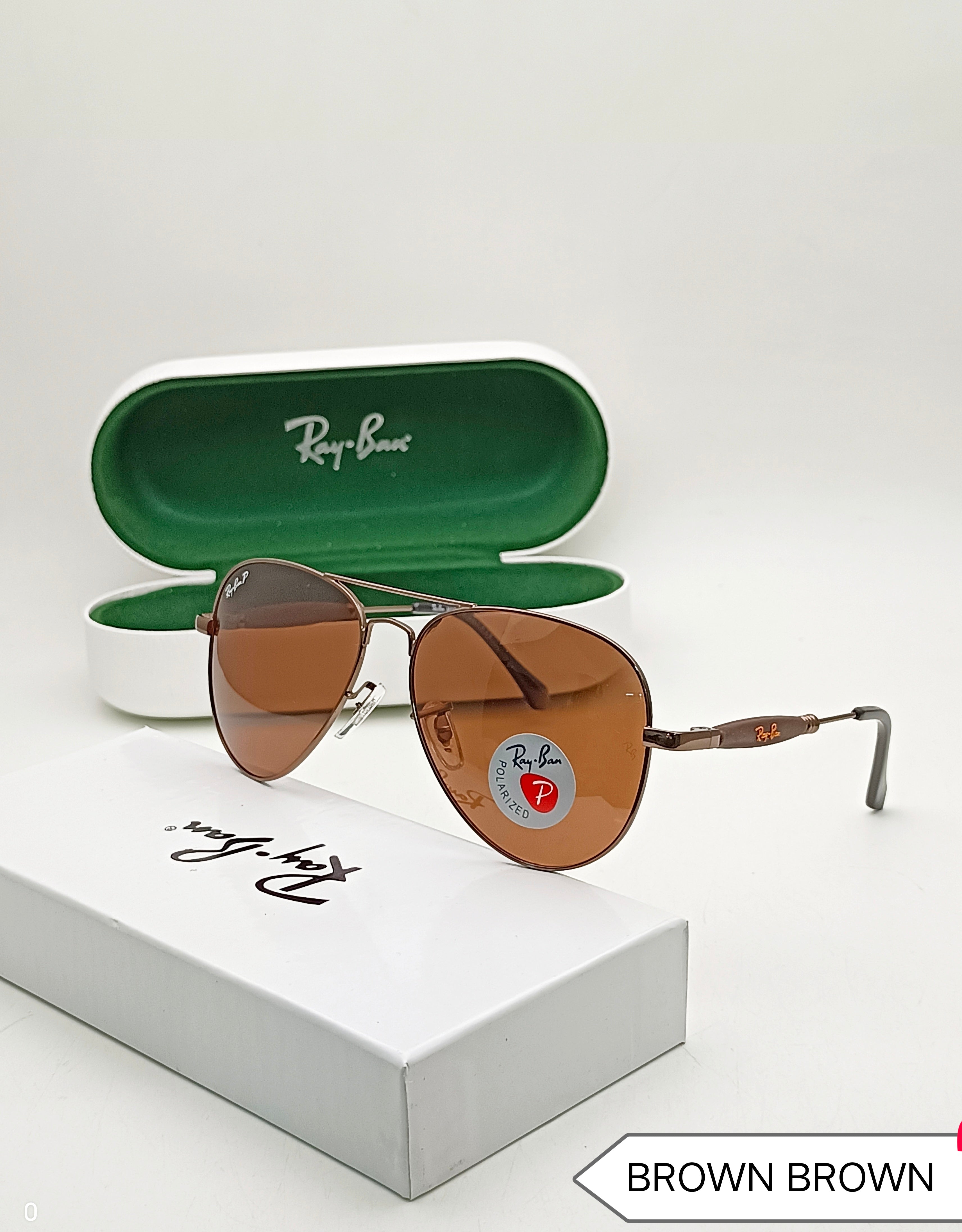 RAY-BAN New Fancy Men's Oval Aviator Silver Metal Frame Trendy Hot Favourite Wintage Sunglass For Unisex.