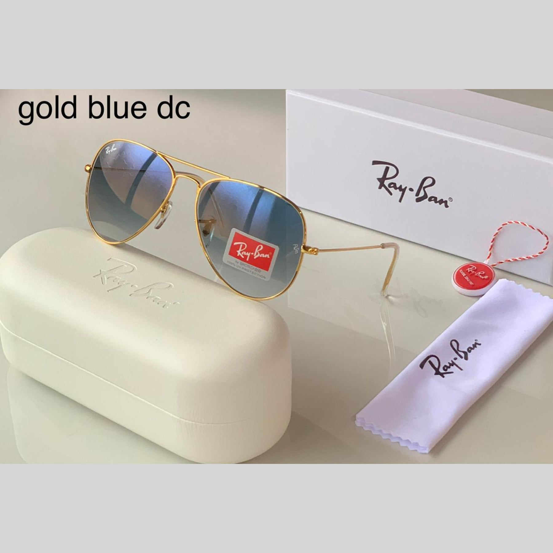New Vintage Branded Ray-Ban With 100% UV Aviator 3026 Trendy luxury Men & Women Sunglass