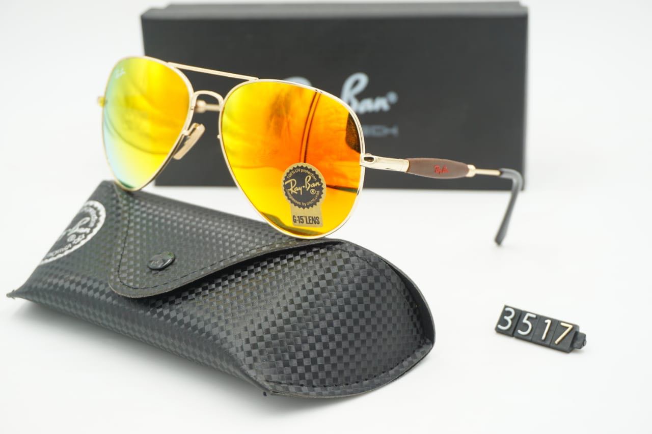 RAY-BAN New Modern Stylish Addition Shaded Brown Shade & Brown 3517 Oval Sunglass For Unisex