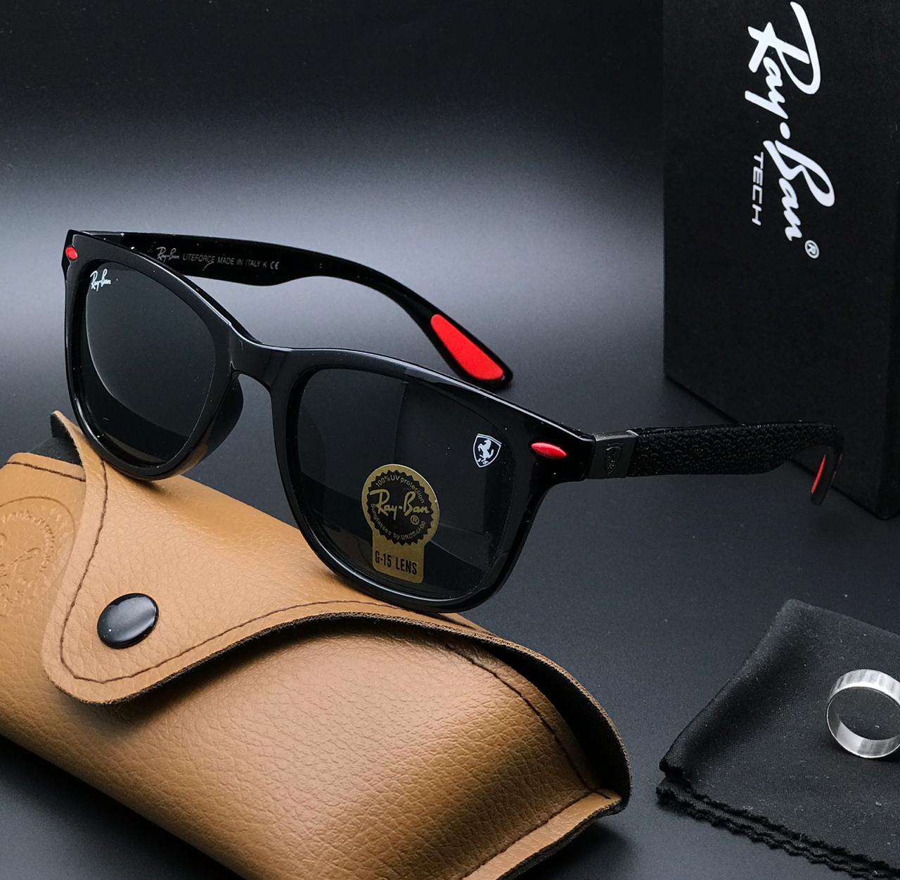 RAY-BAN New Top Trending Men's Pack Of 2 Combo Hot Favourite Wintage Sunglass For Unisex.
