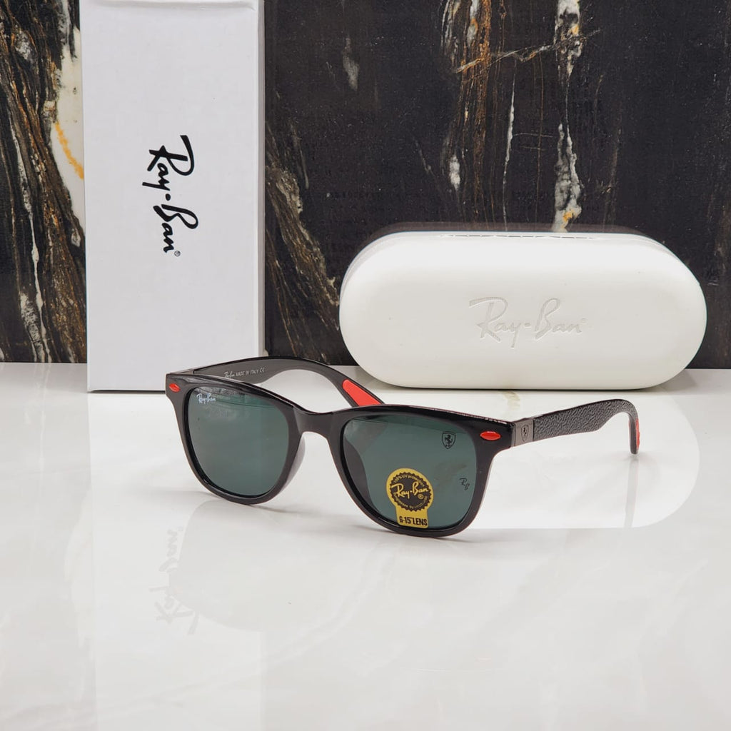 RAY-BAN New Stylish Black & Black 4195 Square Sunglass For Unisex