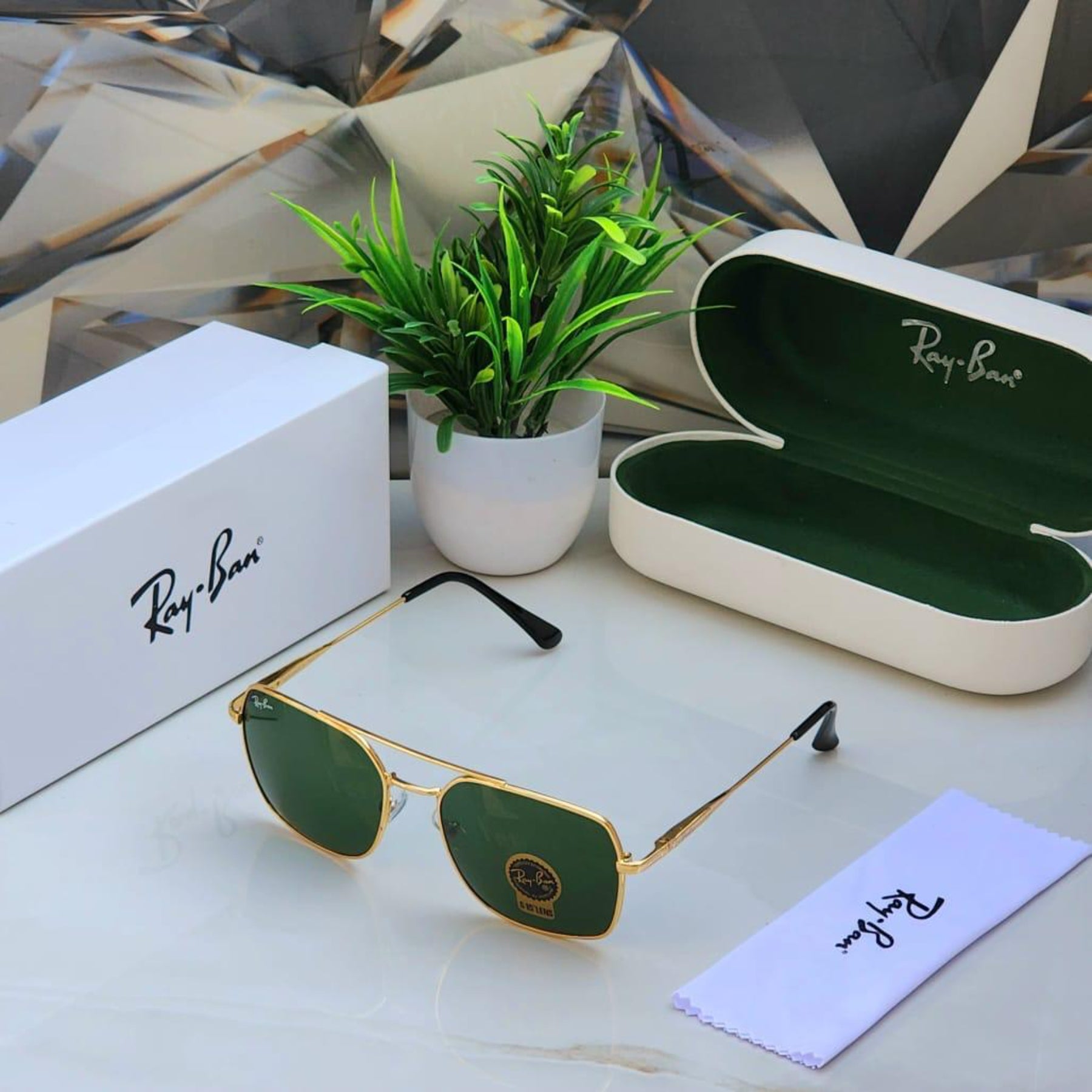 Ray-Ban Latest Fancy All Season Special RB Square 9712 Trending Hot Favorite Fashionable Sunglass For Unisex.