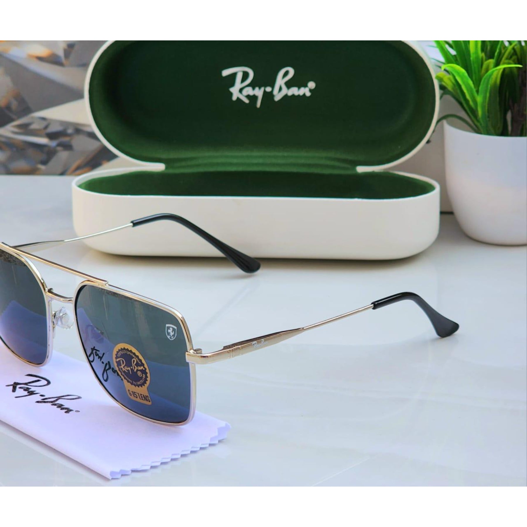 Ray-Ban Latest Fancy All Season Special RB Square 9712 Trending Hot Favorite Fashionable Sunglass For Unisex.