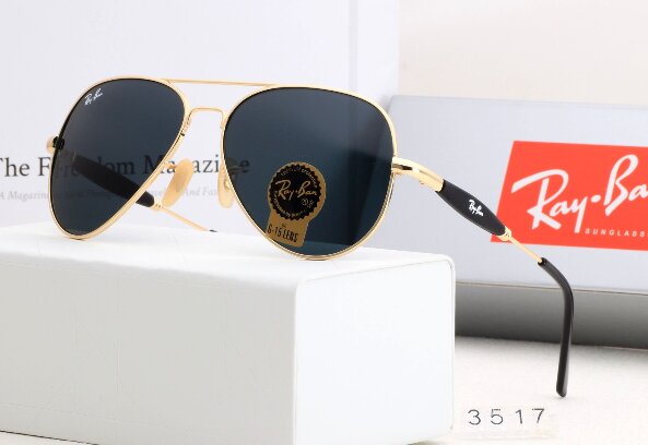 RAY-BAN New Top Trending Men's Pack Of 2 Combo Hot Favourite Wintage Sunglass For Unisex.