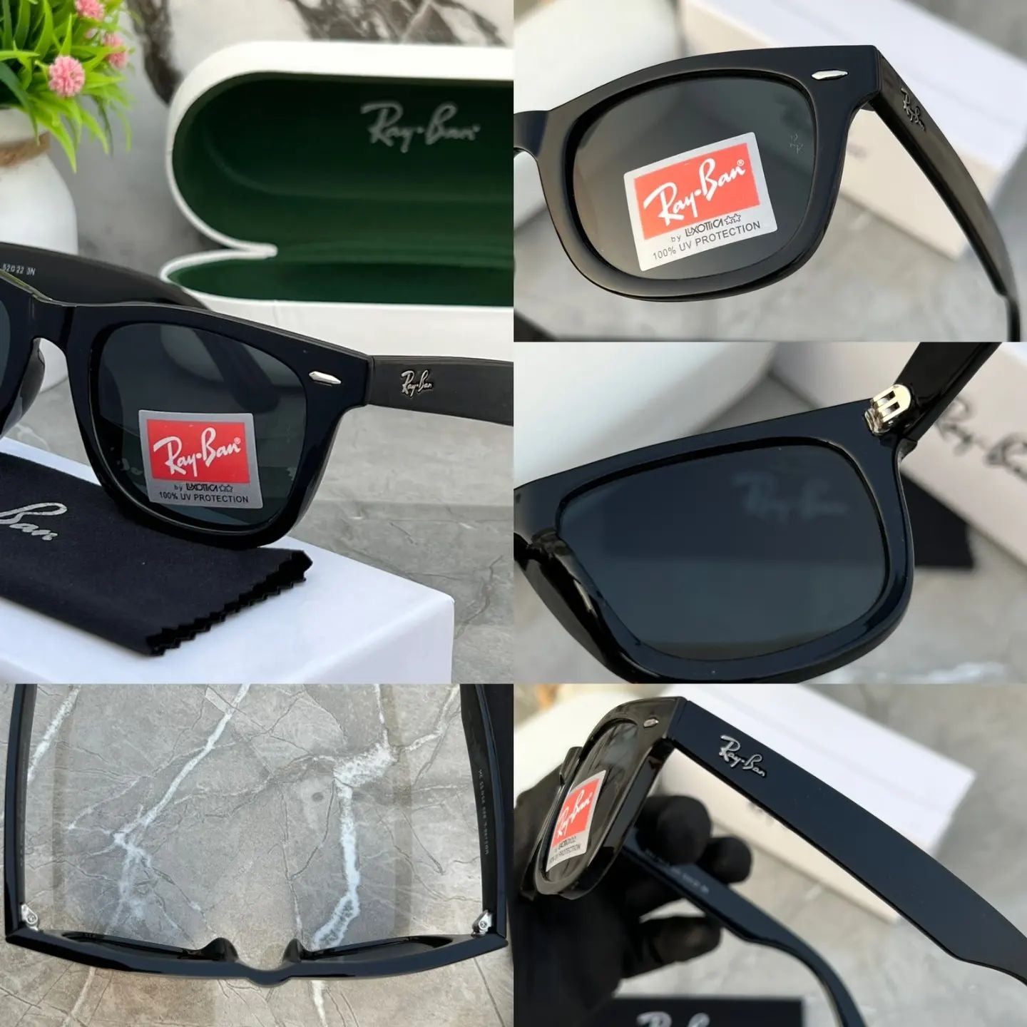 RAY-BAN New Fancy Men's Wayfarer Metal Trendy Hot Favourite Wintage Sunglass For Unisex.