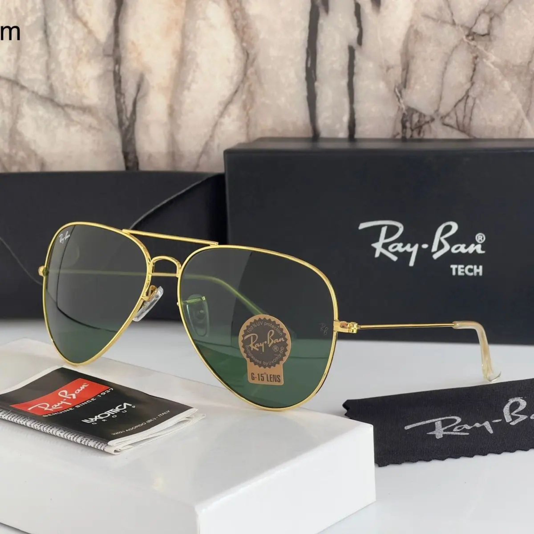 RAY-BAN New Fancy Men's Oval Aviator Metal Frame Trendy Hot Favourite Wintage Sunglass For Unisex.