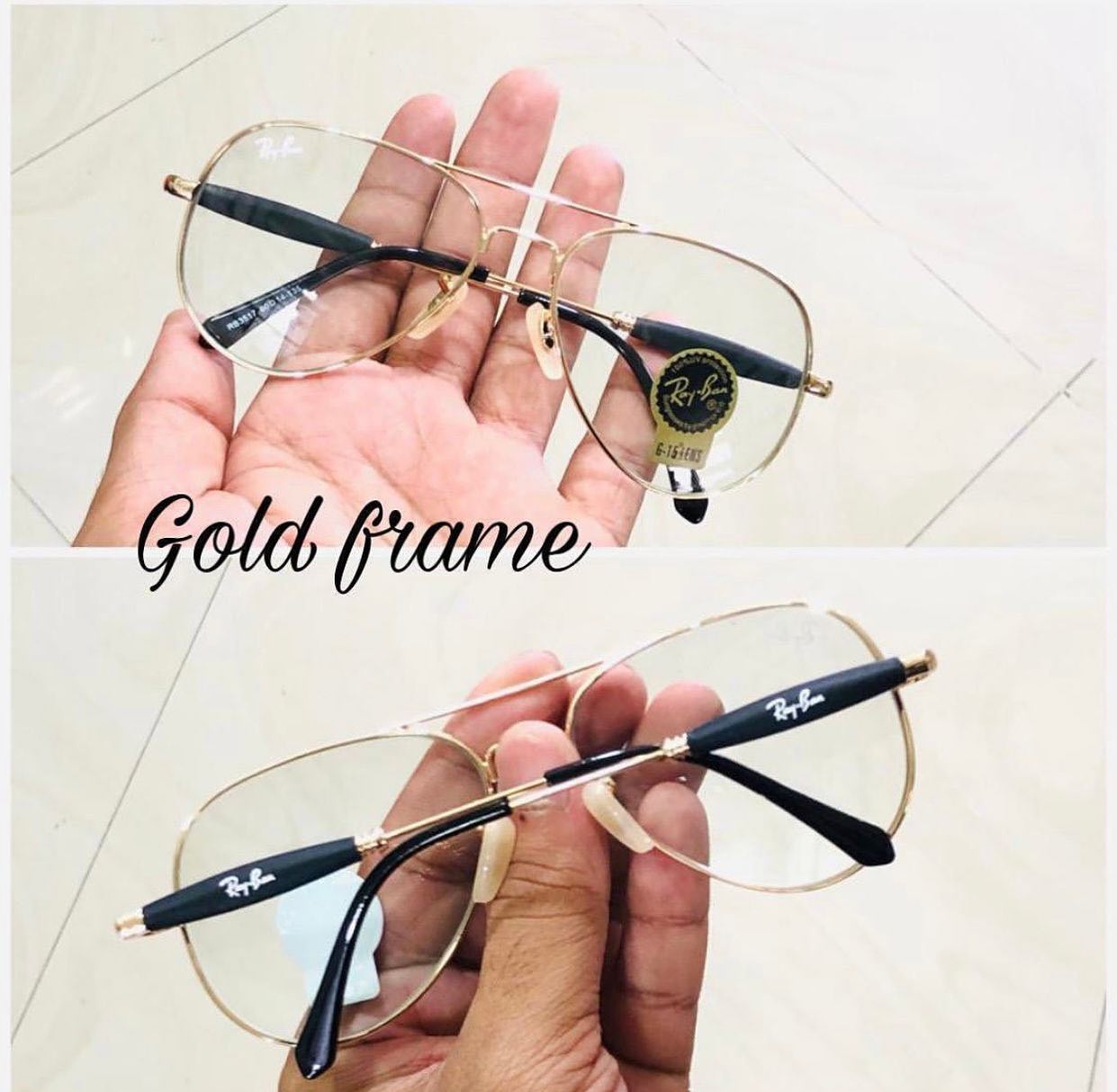 RAY-BAN Day & Night Gold 3517 Oval Trendy Hot Favourite Wintage Sunglass For Unisex.