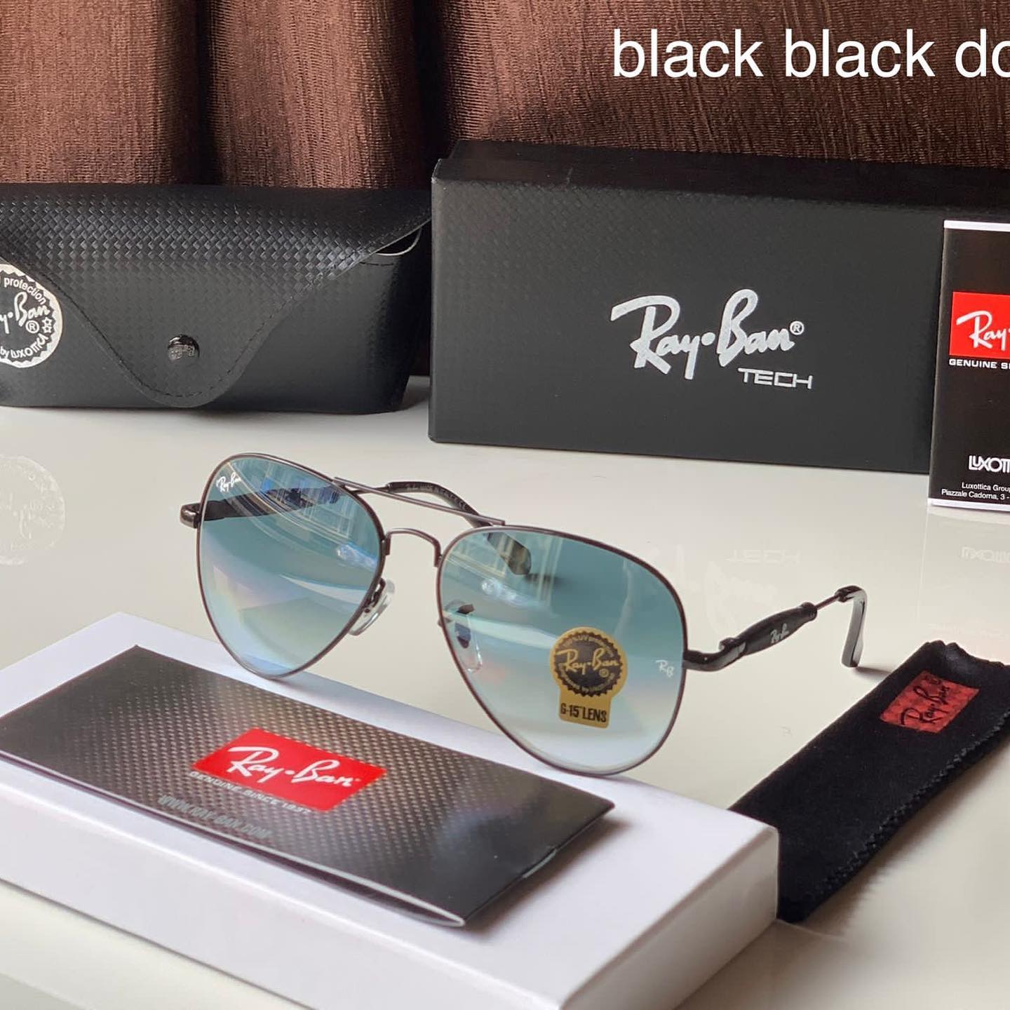 RAY-BAN New Fancy Men's double Shaded Aviator Metal Trendy Hot Favourite Wintage Sunglass For Unisex.