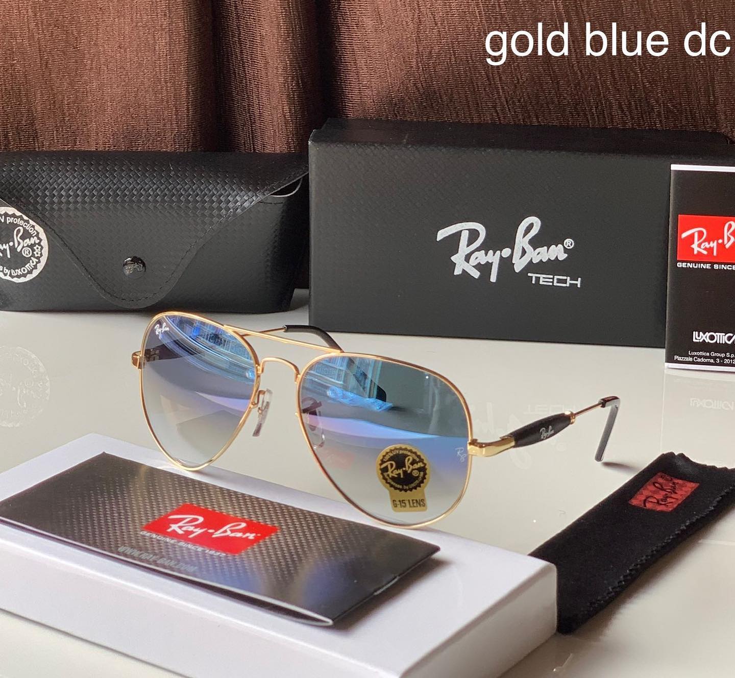 RAY-BAN New Fancy Men's double Shaded Aviator Metal Trendy Hot Favourite Wintage Sunglass For Unisex.