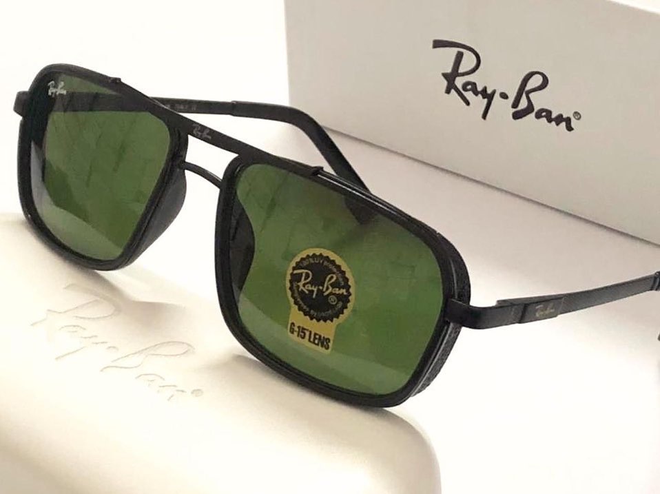 RAY-BAN New Modern Stylish Addition Shaded Green & Gold 4413 Oval Sunglass For Unisex