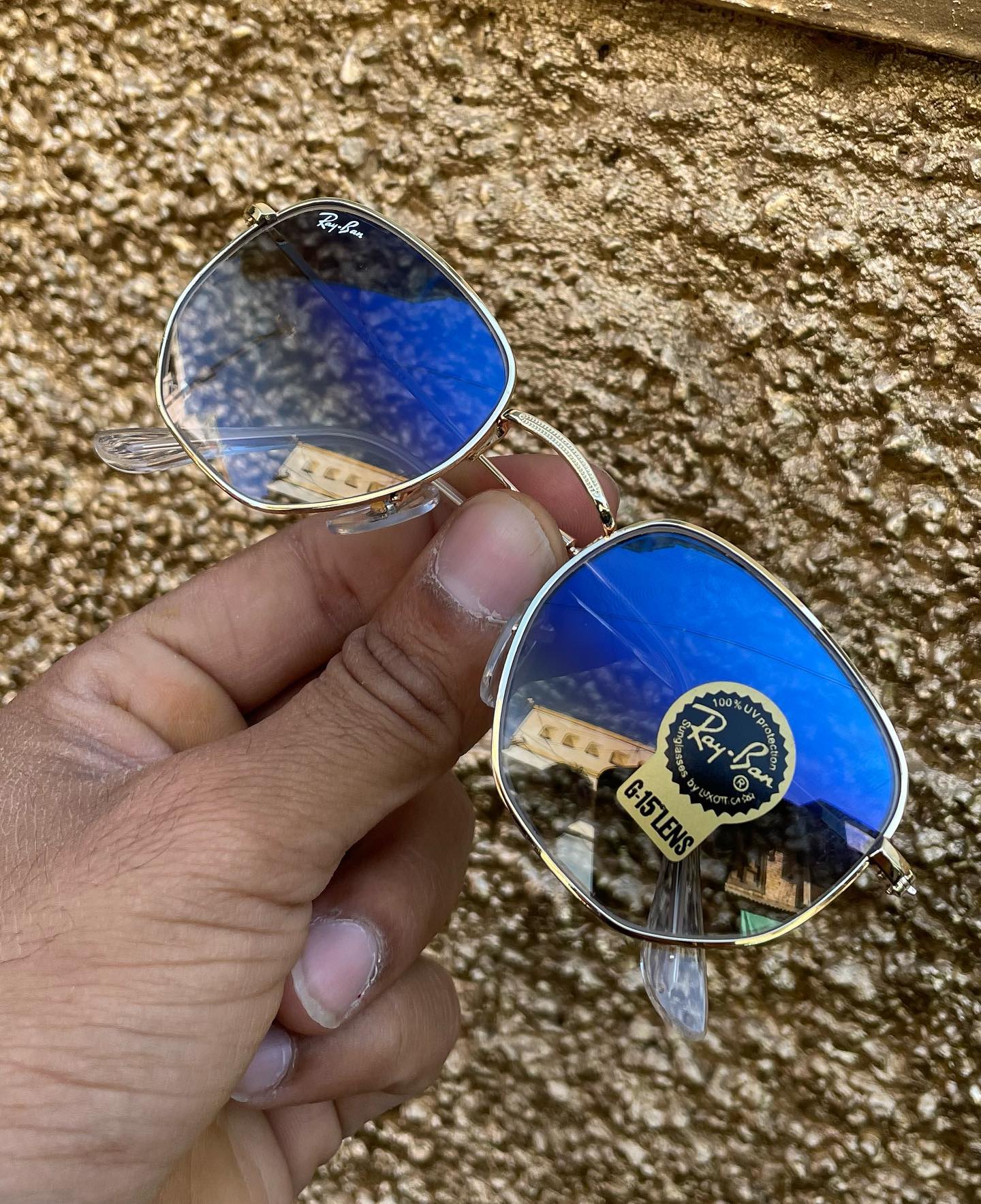 Latest Fancy All Season Special Ray Ban RB Oval Trending Hot Favorite Fashionable Sunglass For Unisex.